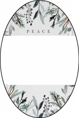 Peacefulfoliage-OvalOrnament